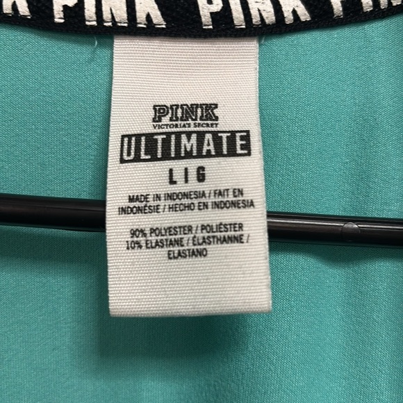Women’s Large PINK- Victoria’s Secret Brand Teal Activewear Jacket - Picture 5 of 6
